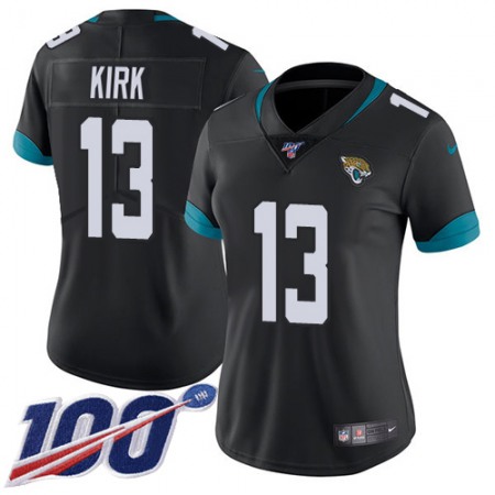 Nike Jaguars #13 Christian Kirk Black Team Color Women's Stitched NFL 100th Season Vapor Untouchable Limited Jersey