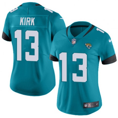 Nike Jaguars #13 Christian Kirk Teal Green Alternate Women's Stitched NFL Vapor Untouchable Limited Jersey