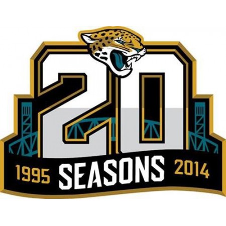Stitched NFL Jacksonville Jaguars 1995-2014 20TH Season Jersey Patch