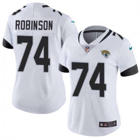 Nike Jaguars #74 Cam Robinson White Women's Stitched NFL Vapor Untouchable Limited Jersey