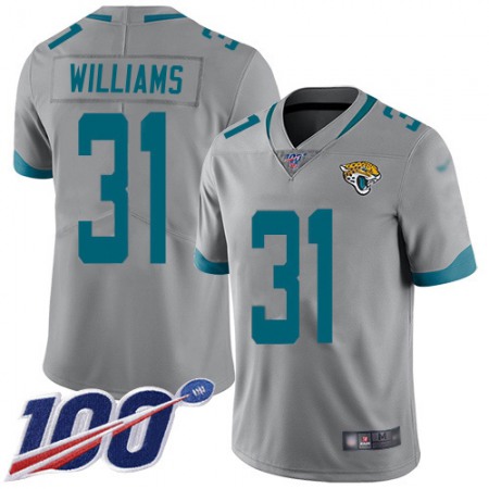 Nike Jaguars #31 Darious Williams Silver Youth Stitched NFL Limited Inverted Legend 100th Season Jersey