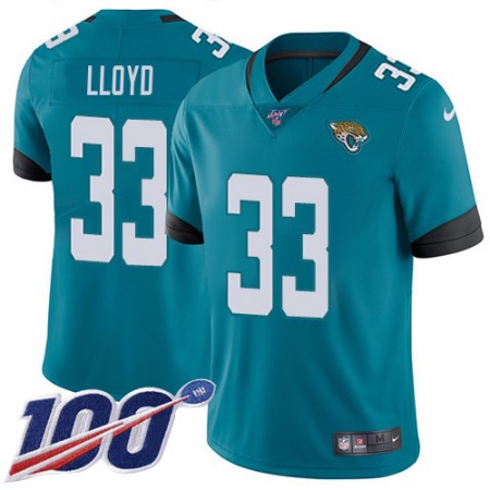 Nike Jaguars #33 Devin Lloyd Teal Green Alternate Youth Stitched NFL 100th Season Vapor Limited Jersey