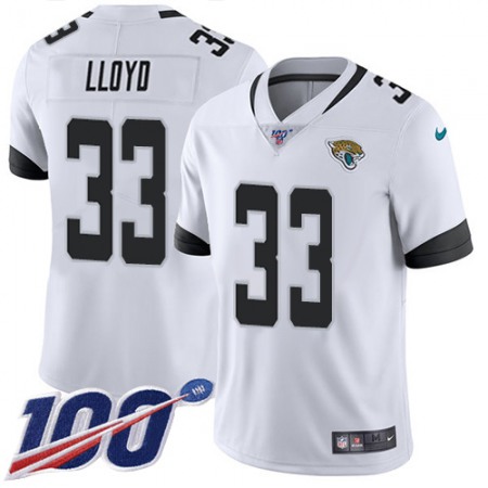 Nike Jaguars #33 Devin Lloyd White Youth Stitched NFL 100th Season Vapor Limited Jersey