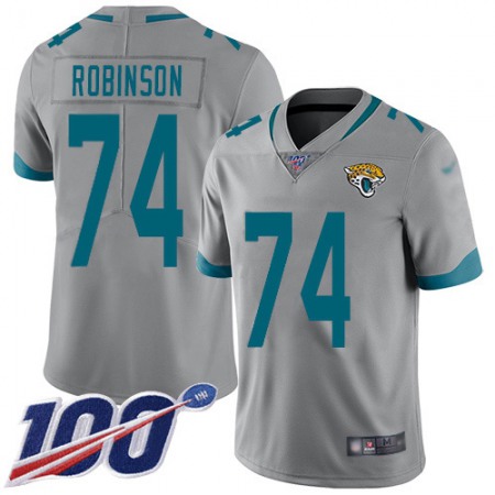 Nike Jaguars #74 Cam Robinson Silver Youth Stitched NFL Limited Inverted Legend 100th Season Jersey