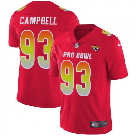 Nike Jaguars #93 Calais Campbell Red Youth Stitched NFL Limited AFC 2019 Pro Bowl Jersey