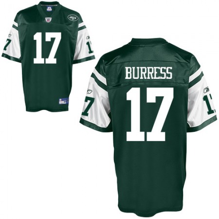 Jets #17 Plaxico Burress Green Stitched Youth NFL Jersey