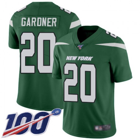 Nike Jets #20 Ahmad Sauce Gardner Green Team Color Youth Stitched NFL 100th Season Vapor Untouchable Limited Jersey