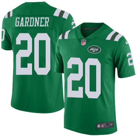 Nike Jets #20 Ahmad Sauce Gardner Green Youth Stitched NFL Elite Rush Jersey