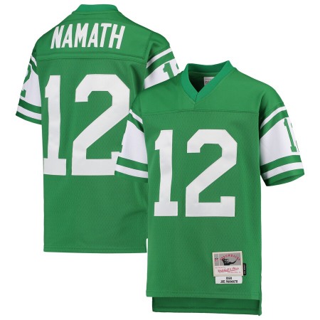 Youth New York Jets #12 Joe Namath Mitchell & Ness Green 1968 Legacy Retired Player Jersey