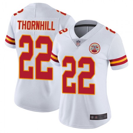 Nike Chiefs #22 Juan Thornhill White Women's Stitched NFL Vapor Untouchable Limited Jersey