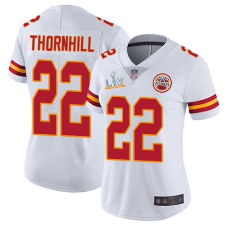Nike Chiefs #22 Juan Thornhill White Women's Super Bowl LV Bound Stitched NFL Vapor Untouchable Limited Jersey