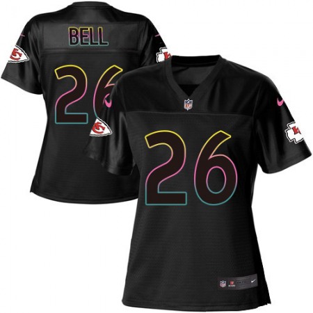 Nike Chiefs #26 Le'Veon Bell Black Women's NFL Fashion Game Jersey