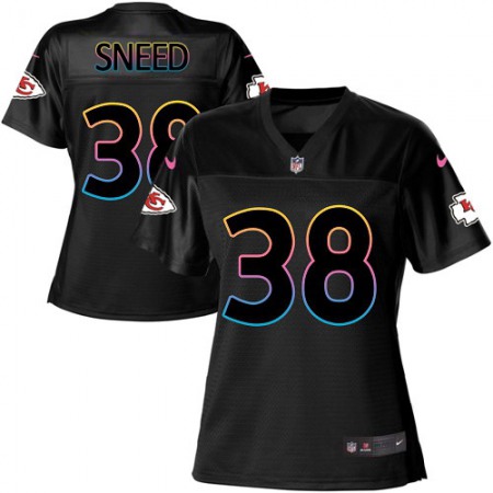 Nike Chiefs #38 L'Jarius Sneed Black Women's NFL Fashion Game Jersey