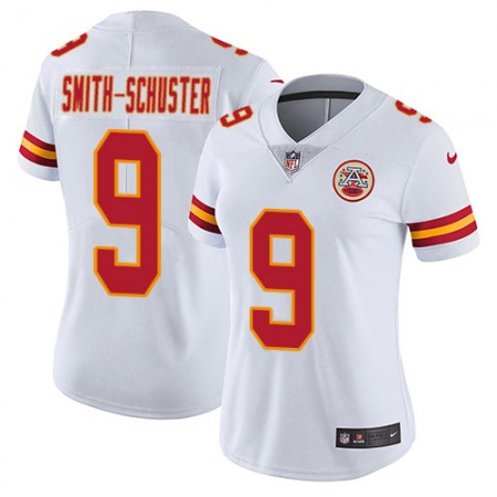 Nike Chiefs #9 JuJu Smith-Schuster White Women's Stitched NFL Vapor Untouchable Limited Jersey