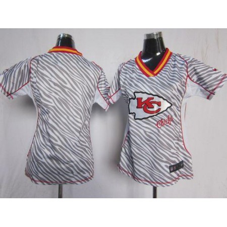 Nike Chiefs Blank Zebra Women's Stitched NFL Elite Jersey