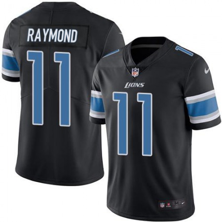 Nike Lions #11 Kalif Raymond Black Youth Stitched NFL Limited 2016 Salute to Service Jersey