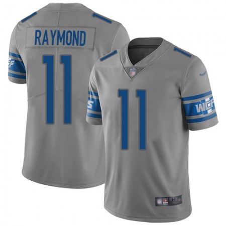 Nike Lions #11 Kalif Raymond Gray Youth Stitched NFL Limited Inverted Legend Jersey