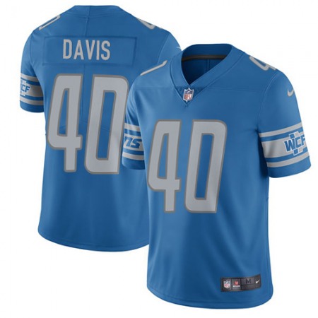 Nike Lions #40 Jarrad Davis Light Blue Team Color Youth Stitched NFL Vapor Untouchable Limited Jersey