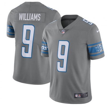 Nike Lions #9 Jameson Williams Gray Youth Stitched NFL Limited Rush Jersey