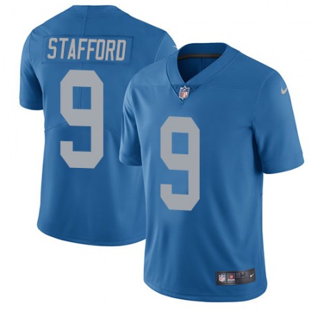 Nike Lions #9 Matthew Stafford Blue Throwback Youth Stitched NFL Vapor Untouchable Limited Jersey