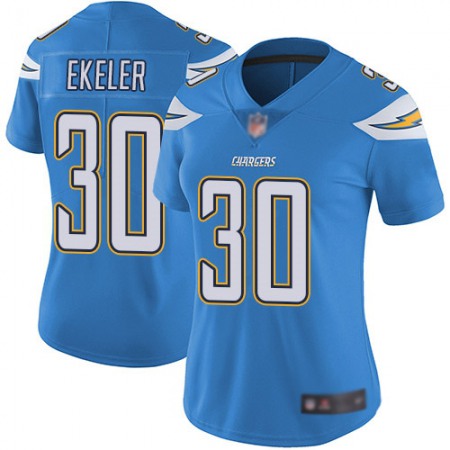 Nike Chargers #30 Austin Ekeler Electric Blue Alternate Women's Stitched NFL Vapor Untouchable Limited Jersey