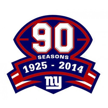 Stitched NFL New York Giants 1925-2014 Season Jersey Patch