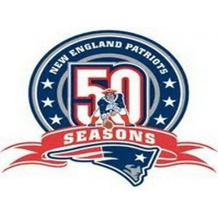 Stitched New England Patriots 50th Anniversary Jersey Patch