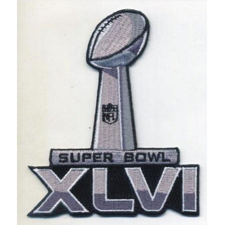 Stitched Super Bowl 46 XLVI Jersey Patch New England Patriots vs New York Giants