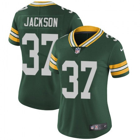 Nike Packers #37 Josh Jackson Green Team Color Women's Stitched NFL Vapor Untouchable Limited Jersey