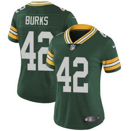 Nike Packers #42 Oren Burks Green Team Color Women's Stitched NFL Vapor Untouchable Limited Jersey