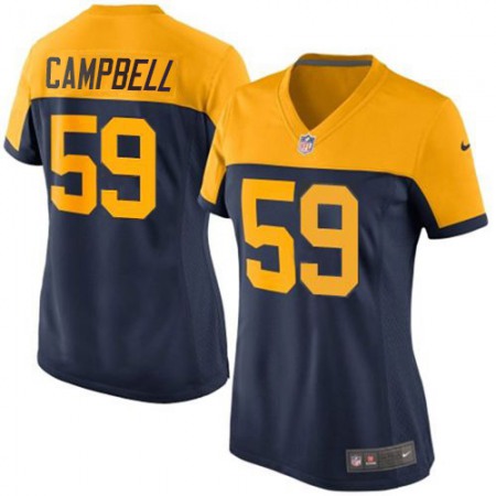 Nike Packers #59 De'Vondre Campbell Navy Blue Alternate Women's Stitched NFL Vapor Untouchable Limited Jersey
