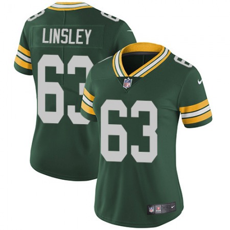 Nike Packers #63 Corey Linsley Green Team Color Women's Stitched NFL Vapor Untouchable Limited Jersey