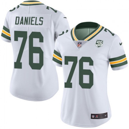 Nike Packers #76 Mike Daniels White Women's 100th Season Stitched NFL Vapor Untouchable Limited Jersey