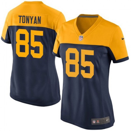 Nike Packers #85 Robert Tonyan Navy Blue Alternate Women's Stitched NFL Vapor Untouchable Limited Jersey