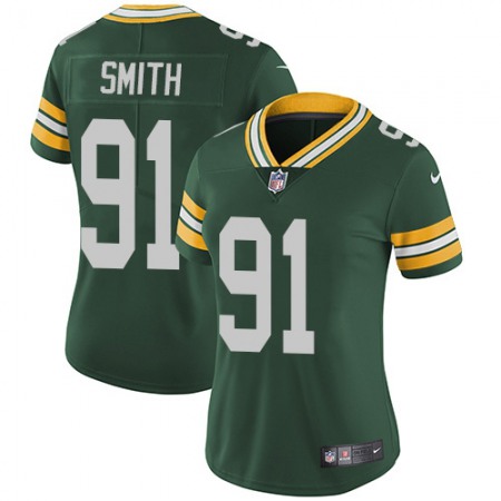 Nike Packers #91 Preston Smith Green Team Color Women's Stitched NFL Vapor Untouchable Limited Jersey