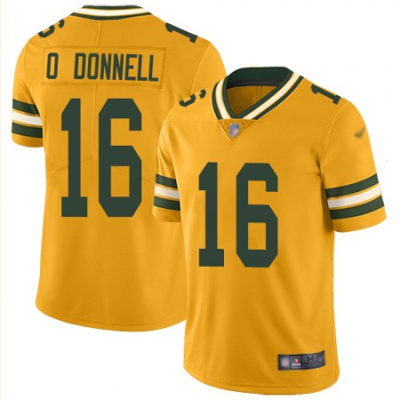 Nike Packers #16 Pat O'Donnell Gold Youth Stitched NFL Limited Inverted Legend Jersey