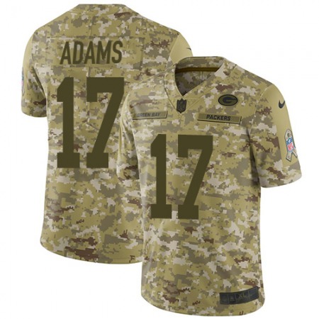 Nike Packers #17 Davante Adams Camo Youth Stitched NFL Limited 2018 Salute to Service Jersey