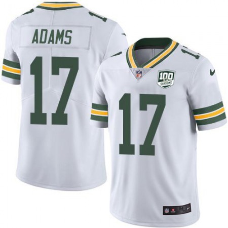 Nike Packers #17 Davante Adams White Youth 100th Season Stitched NFL Vapor Untouchable Limited Jersey