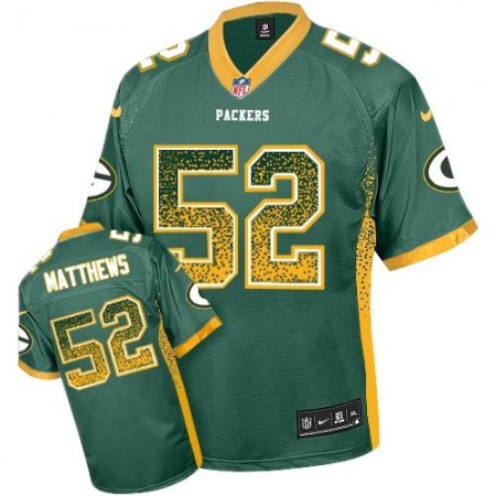 Nike Packers #52 Clay Matthews Green Team Color Youth Stitched NFL Elite Drift Fashion Jersey