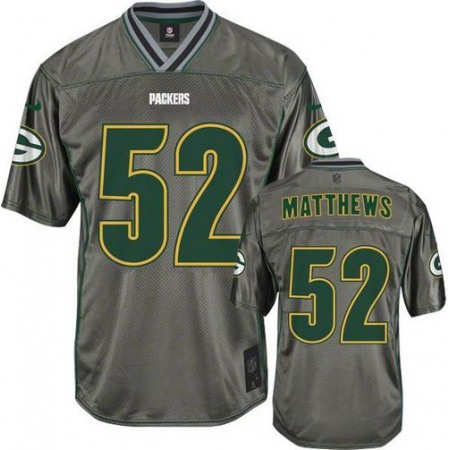 Nike Packers #52 Clay Matthews Grey Youth Stitched NFL Elite Vapor Jersey