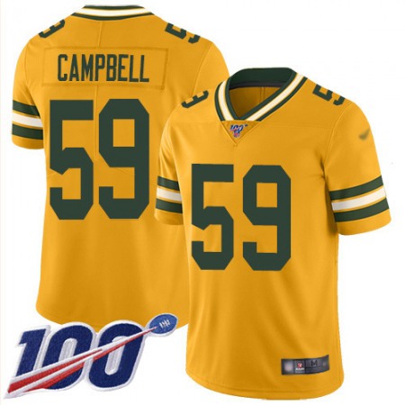 Nike Packers #59 De'Vondre Campbell Gold Youth Stitched NFL Limited Inverted Legend 100th Season Jersey