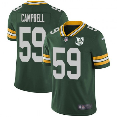 Nike Packers #59 De'Vondre Campbell Green Team Color Youth 100th Season Stitched NFL Vapor Untouchable Limited Jersey