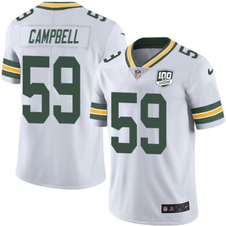 Nike Packers #59 De'Vondre Campbell White Youth 100th Season Stitched NFL Vapor Untouchable Limited Jersey