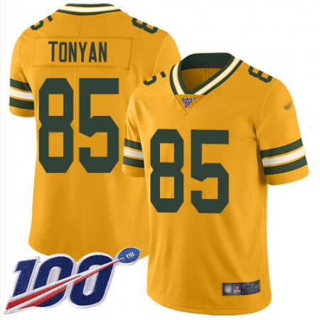 Nike Packers #85 Robert Tonyan Gold Youth Stitched NFL Limited Inverted Legend 100th Season Jersey