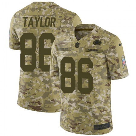 Nike Packers #86 Malik Taylor Camo Youth Stitched NFL Limited 2018 Salute To Service Jersey