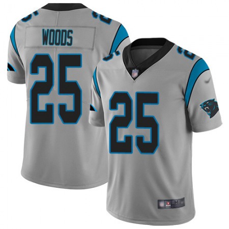 Nike Panthers #25 Xavier Woods Silver Youth Stitched NFL Limited Inverted Legend Jersey