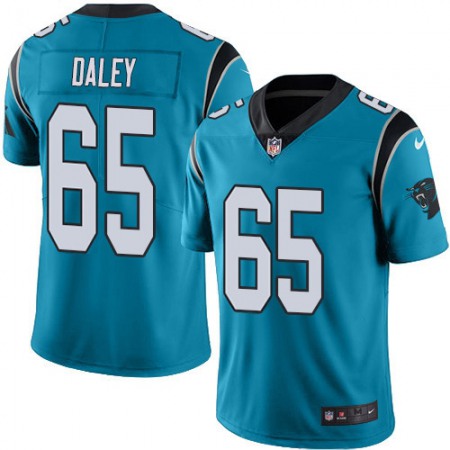 Nike Panthers #65 Dennis Daley Blue Youth Stitched NFL Limited Rush Jersey