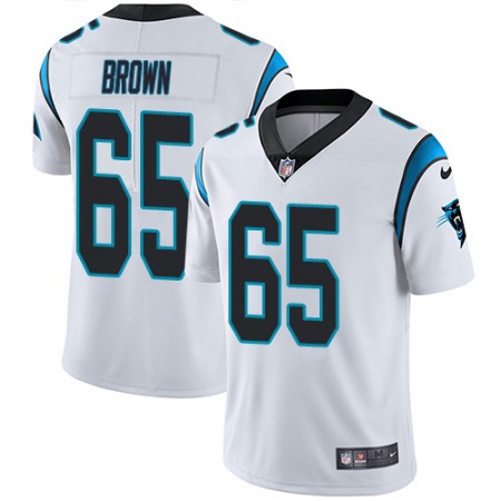Nike Panthers #65 Dennis Daley White Youth Stitched NFL Vapor Untouchable Limited Jersey