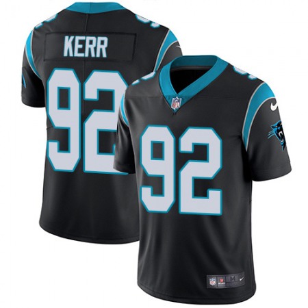 Nike Panthers #92 Zach Kerr Black Team Color Youth Stitched NFL Vapor Untouchable Limited Jersey