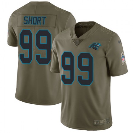 Nike Panthers #99 Kawann Short Olive Youth Stitched NFL Limited 2017 Salute to Service Jersey